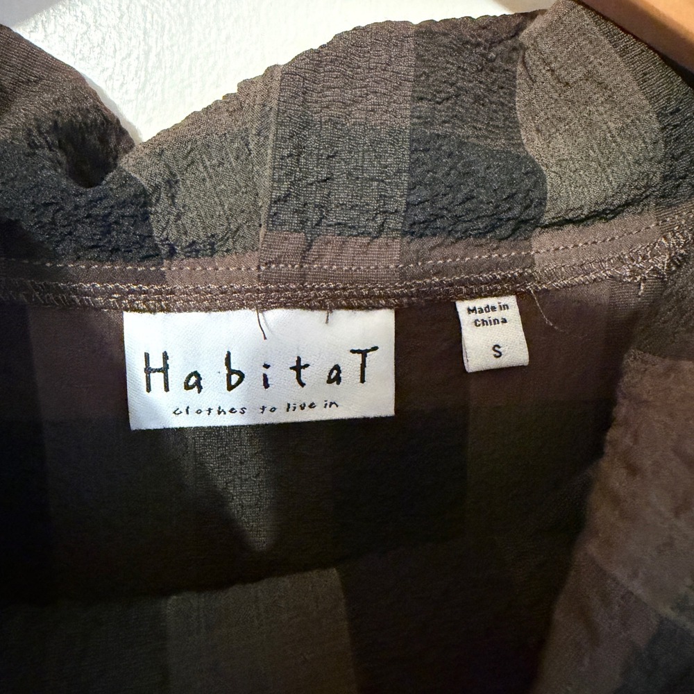 Vintage Habitat Java Brown Pullover Tunic Small O… - image 3